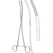 MeisterHand BOZEMAN Sponge Forceps, 10-1/2" (26.7 cm), double curved. MFID: MH7-622