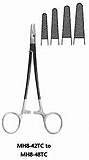 MeisterHand MAYO-HEGAR Needle Holder, 8" (206mm), Tungsten Carbide, serrated jaws. MFID: MH8-48TC