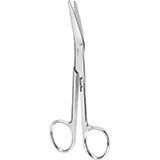MeisterHand NEW'S Suture Scissors, 5-5/8" (143mm), angled on flat. MFID: MH9-98