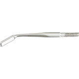 MILTEX Micro Mirror, 3/8" (9mm) x 1/8" (3mm), Rectangular, Cone Socket, Front Surface, Stainless Steel. MFID: 017-24802