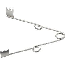 MILTEX Spring Wire Retractor, 3-1/2" (90mm), with Blades 3/8" (11mm) Wide X 5/8" (15.5mm) Deep. MFID: 11-19