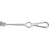 MILTEX VOLKMAN Retractor, 8-1/2" (216mm), 4 Prongs, Blunt, Ring Handle. MFID: 11-542