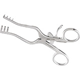 MILTEX WEITLANER Retractor, 5-1/4" (135mm), Sharp, 3 X 4 Teeth, 1-7/8" (47mm) Spread. MFID: 11-608