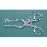 MILTEX WEITLANER Retractor, 9-1/2" (240mm), Blunt, 3 X 4 Teeth, 6" (155mm) Spread. MFID: 11-622
