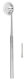 MILTEX RABINER Neurological Hammer 9-1/4" (235mm), with Brush and Needle (Screw Into Handle), Chrome. MFID: 1-222