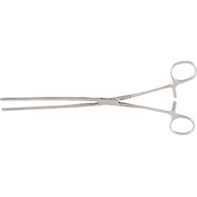MILTEX MAYO-ROBSON Intestinal Clamp, 10" (255mm), Straight, Longitudinal Serrations. MFID: 16-130