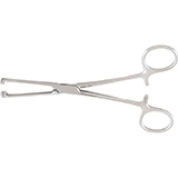 MILTEX ALLIS-NC Non-Crushing Tissue Forceps, 6" (155mm), with Double Row of Non-Traumatic Teeth. MFID: 16-25