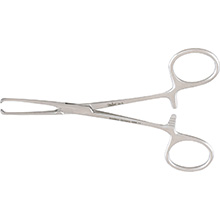 MILTEX Baby ALLIS Tissue Forceps, 5-1/8" (129mm), 4 X 5 Teeth, Delicate Jaws 2.8mm Wide. MFID: 16-3