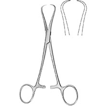 MILTEX ADAIR Tissue Holding Tenaculum Forceps, 6-3/4" (170mm). MFID: 16-51