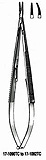MILTEX JACOBSON Microvascular Needle Holder, 8-1/2" (21.6 cm), straight, lock, serrated jaws, 16000 teeth PSI, Carb-N-Sert, Tungsten Carbide. MFID: 17-1092TC