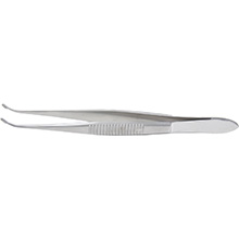 MILTEX ARRUGA Capsule Forceps, 4" (10.2 cm), standard curve. MFID: 18-1000