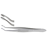 MILTEX ARRUGA Capsule Forceps, 4" (10.2 cm), new curve. MFID: 18-1002