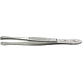 MILTEX BEER Cilia Forceps, 3-1/2" (90mm), 4mm Wide Smooth Jaws. MFID: 18-1102