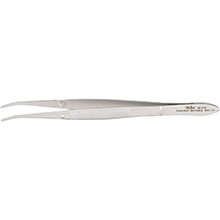 MILTEX BARRAQUER Cilia Forceps, 4-3/4" (120mm), with 6.5mm Long Smooth Platform. MFID: 18-1111