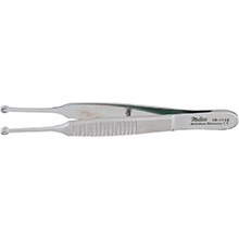 MILTEX BENNETT Cilia Forceps, 3" (77.5mm), Cup Shaped Jaws 3.2mm Diameter. MFID: 18-1112