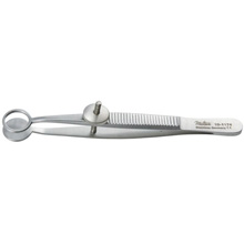 MILTEX LAMBERT Chalazion Forceps, 3-5/8" (91.9mm), Fenestrated Jaw, 11mm wide. MFID: 18-1174