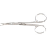 MILTEX Iris Scissors, 4" (103mm), Curved, 1-1/4" (32mm) Blades, Heavy Pattern. MFID: 18-1405