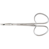 MILTEX Iris Scissors, 4-1/8" (104mm), Straight, 1" (26.5mm) Blades, Ribbon-Type Handle. MFID: 18-1415