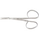 MILTEX Iris Scissors, 4" (102mm), Curved, 1" (25.5mm) Blades, Ribbon-Type Handle. MFID: 18-1416