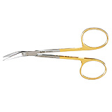 MILTEX Converse (Wilmer) Scissors, Tungsten Carbide, Blades Angled on Flat, Sharp, Length= 4-1/2" (114 mm). MFID: 18-1440TC