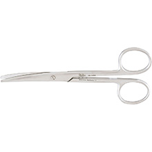 MILTEX ENUCLEATION Scissors, 5" (127mm), Light Curve, Rounded Blades, Blunt Tips. MFID: 18-1494