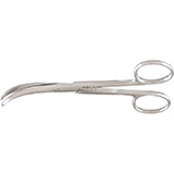 MILTEX ENUCLEATION Scissors, 5" (127mm), Full Curve, Rounded Blades, Blunt Tips. MFID: 18-1498