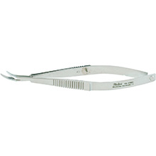 MILTEX CASTROVIEJO Corneal Section Scissors, 4-1/4" (108mm), right, inner blade 1 mm longer, blunt tips. MFID: 18-1560