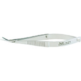 MILTEX CASTROVIEJO Corneal Scissors, 3-3/4" (9.5 cm), angled blades 11 mm, blunt points. MFID: 18-1572