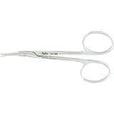 MILTEX AEBLI Corneal Scissors, 4" (10.2 cm), angled on flat, left. MFID: 18-1604