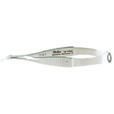 MILTEX VANNAS Scissors, 3-1/4" (8.3 cm), angled on flat, extra delicate sharp points. MFID: 18-1624