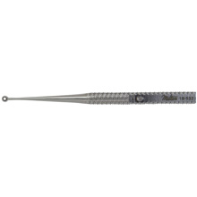 MILTEX HEATH Chalazion Curette 4-1/4" (107mm), size 1, one sharp & one blunt edge, 1mm diameter. MFID: 18-532