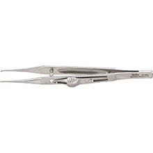 MILTEX KIRBY Fixation Forceps, 4" (102mm), straight, 1 X 2 teeth, with slide lock. MFID: 18-628