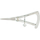 MILTEX CASTROVIEJO Caliper, 3-1/4" (83mm), Straight, graduated from 0 to 20mm. MFID: 18-650