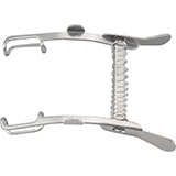 MILTEX MELLINGER Eye Speculum, 1-1/8" (27.5mm) Spread, Solid 16mm Blades. MFID: 18-66