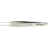 MILTEX VON GRAEFE Eye Dressing Forceps, 2-7/8" (72mm), straight, serrated. MFID: 18-814