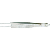 MILTEX VON GRAEFE Iris Forceps, 2-7/8" (72mm), straight, 1 X 2 teeth. MFID: 18-816