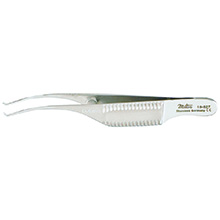 MILTEX TROUTMAN-BARRAQUER Colibri Type Corneal Utility Forceps, 3" (7.6 cm), 1 X 2 teeth, 0.4 mm, tying platform. MFID: 18-827