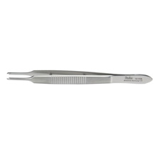 MILTEX CASTROVIEJO (Alvin) Fixation Forceps, 3-3/4" (9.5 cm), straight, 1 X 1 curved teeth extending beyond each other. MFID: 18-876