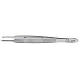 MILTEX CASTROVIEJO Fixation Forceps, 3-3/4" (9.5 cm), straight, 2 X 2 curved teeth extending beyond each other. MFID: 18-878