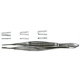 MILTEX CASTROVIEJO Suture Forceps, 4-1/4" (107mm), 1 X 2 Teeth, 1mm Wide at Tip, with Tying Platform. MFID: 18-955