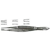 MILTEX CASTROVIEJO Suture Forceps, 4-1/4" (107mm), 1 X 2 Teeth, 1mm Wide at Tip, with Tying Platform. MFID: 18-955