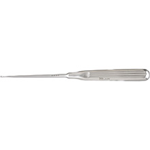 MILTEX LEMPERT Endaural Curette, 8-1/2" (215mm), Oval Cup, Size 0000. MFID: 19-1352
