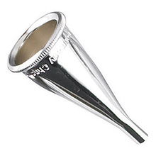 MILTEX GRUBER Ear Speculum, oval, child & infant size, light short pattern, chrome, Single Size 1, 2 X 3 mm. MFID: 19-14