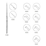 MILTEX HOUSE Obtuse Pick, 6-1/4" (157mm), 0.25mm Long Point, Angled, Malleable Shaft. MFID: 19-2511