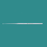 MILTEX BUCK Ear Curette, 6-1/2" (16.5 cm), straight, blunt, size 2. MFID: 19-286