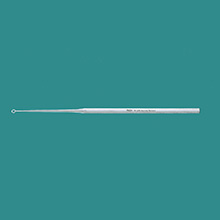 MILTEX BUCK Ear Curette, 6-1/2" (16.5 cm), straight, blunt, size 2. MFID: 19-286