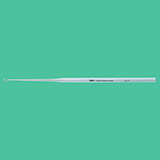 MILTEX BUCK Ear Curette, 6-1/2" (16.5 cm), angled, blunt, size 3. MFID: 19-298