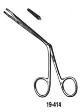 MILTEX LITTAUER Ear Dressing Forceps, 4-3/4" (12.1 cm), delicate serrated jaws 2.5 X 8 mm. MFID: 19-414