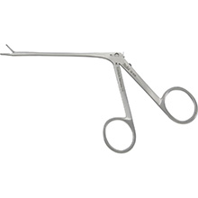 MILTEX Duckbill Ear Alligator Forceps, 3" (7.6 cm) shaft, very flat serrated jaws, rounded tip. MFID: 19-439