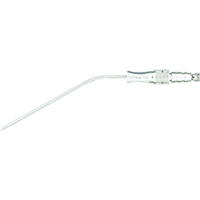 MILTEX FRAZIER Suction Tube, 7" (175mm), 7 French, 2.3mm, with finger cut-off, angled. MFID: 19-572